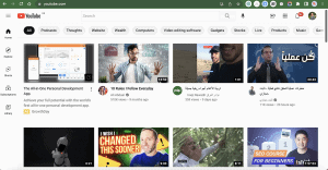 YouTube User Interface